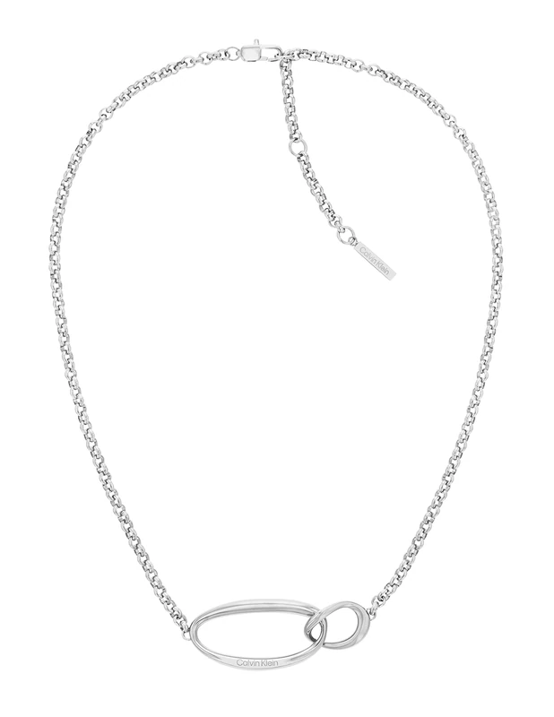 Calvin Klein Women's PLAYFUL ORGANIC SHAPES Collection Necklace in Stainless Steel with a Charm - 35000353