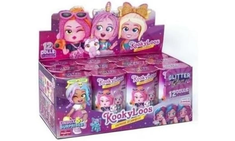 KOOKYLOOS Glitter Glam Series - 12 Collectible Surprise Dolls - Image 1