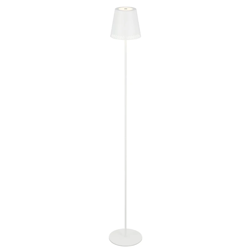 BRILONER - LED Battery Floor Lamp 3 in 1, Stepless dimmable, Touch, LED Floor Lamp Outdoor, LED Floor Lamp Cordless, White