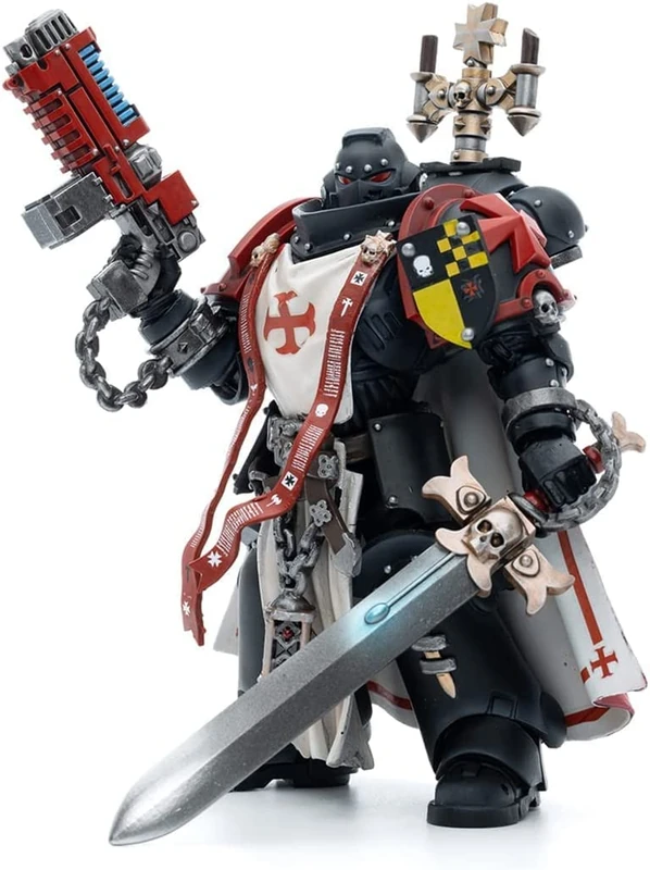 JoyToy Bloomage Tech Warhammer 40,000 Black Templars Sword Brethren Lombast 1/18 Action Figure (Net) - Image 1