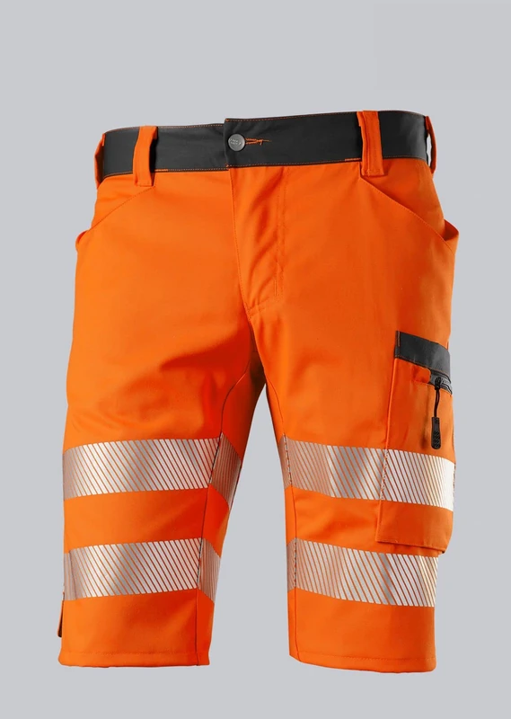 BP 2045-847-6556 shorts, 85.5% polyester, 12% cotton, 2.5% elastolefin, Warnorange/anthracite, modern cut, size 50 N