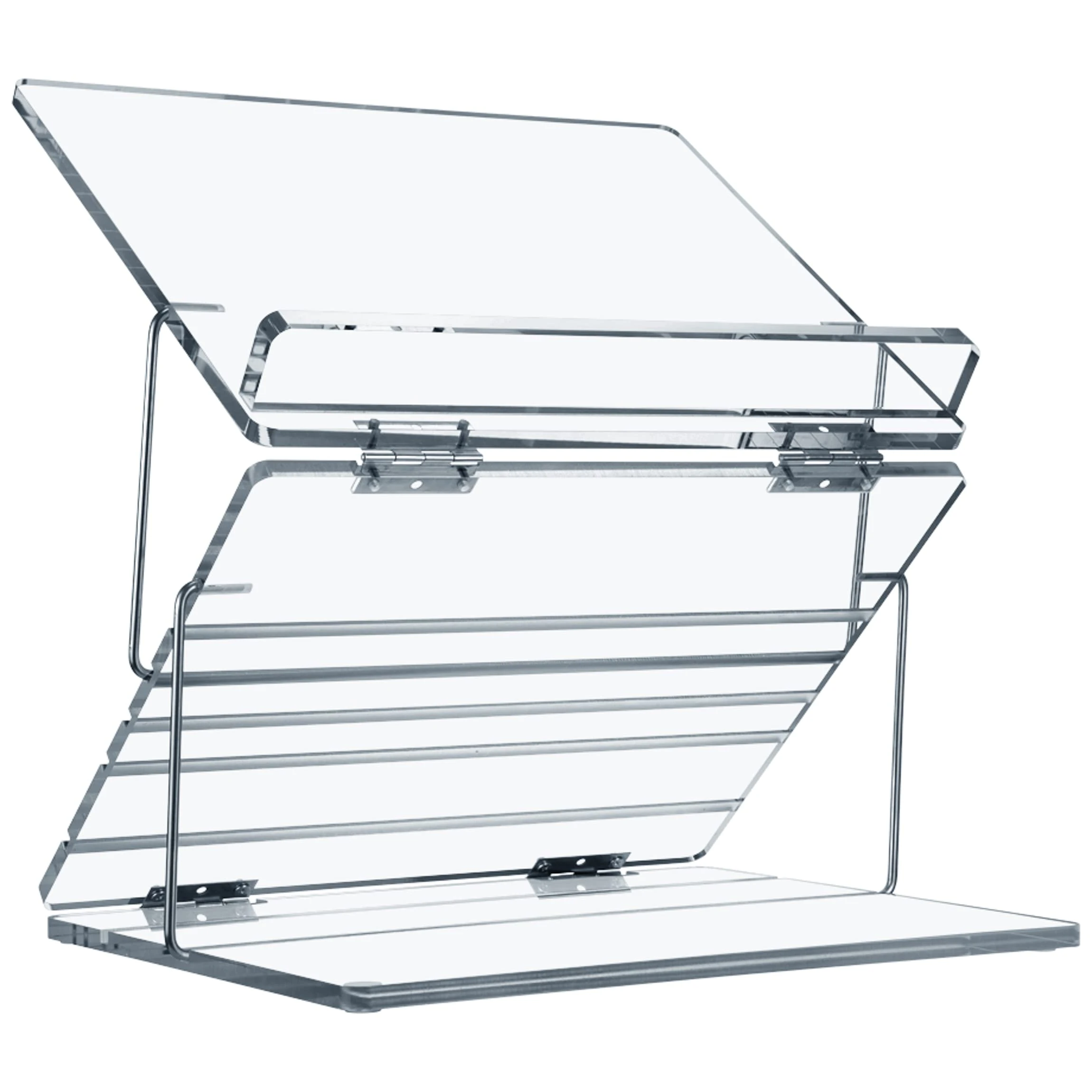 BOKER-TOV SHALOM Lucite Acrylic Adjustable Book Stand - Comfortable Hands-Free Reading, Studying or Praying