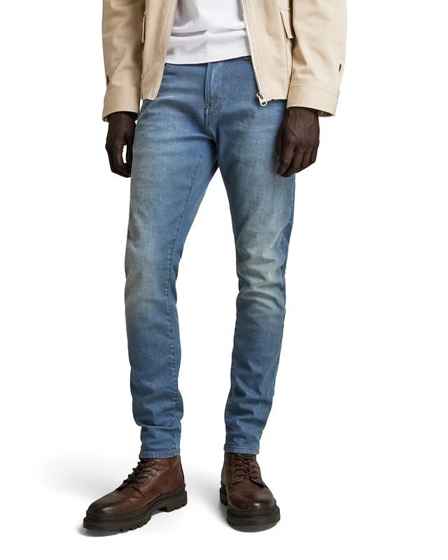 G-STAR RAW Revend Skinny Jeans, Blue (Worn in Gravel Blue 51010-c431-b844), 28 W/32 L - Image 1