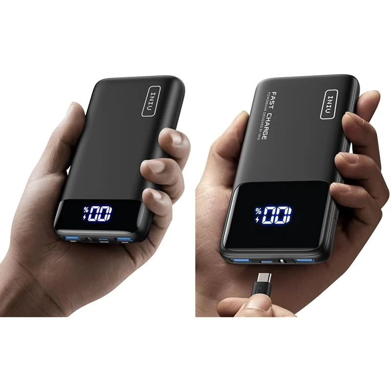 INIU Power Bank, 20000mAh Fast Charging Portable Charger, 22.5W Powerbank & Power Bank, 10000mAh Slimmest Fast Charging Portable Charger, 22.5W Battery Pack PD3.0 QC4.0, Powerbank USB C