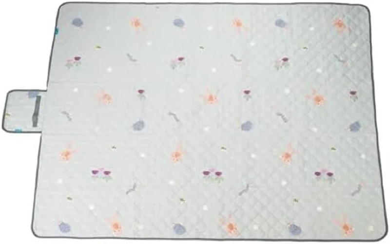 Taf Toys Urban Garden Extra-Large Outdoor Play Mat. 200 x 150cm Baby Floor Mat. Foldable Water Resistant Playmat Folds into Travel Bag. For Babies & Toddlers. Suitable for Baby Boys & Girls 0 Months +