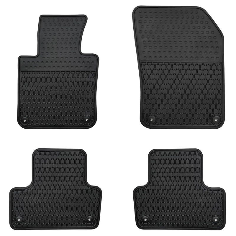 Matericuo Car Floor Mats Custom Fit for Volvo XC60 2018-2023 Black Rubber Auto Liner Mats All Weather Protection Heavy Duty Odorless