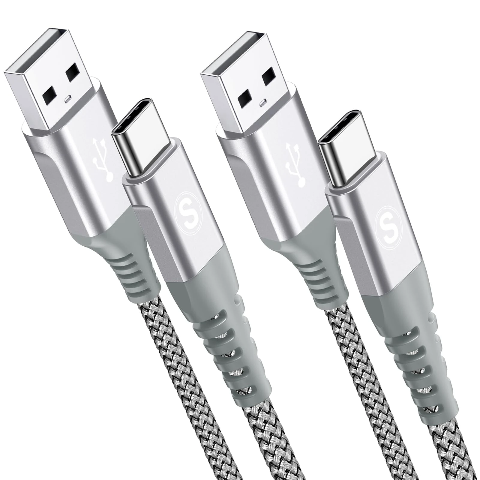 2-Pack 3M USB C Cable 3.1A Fast Car Charger Cable Compatible for iPhone 16 15 Plus Pro Max, Samsung Flip/Fold 7 6 5 4 3 S25 S24 S10 S20 S21 S22 S23 A16/15/14/13/12 A35/A34 A56/55/54, Pixel 9 8 7 6