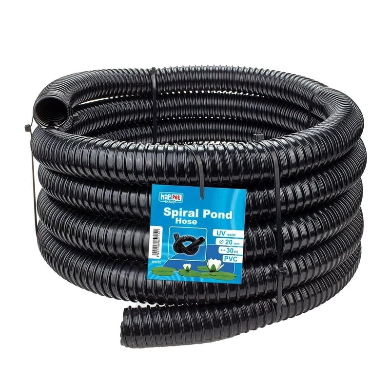 Black Corrugated Flexible Pond Hose Fish Garden Filter Pump Marine Flexi Pipe 20 25 32 38 40 50mm - 1" 1.25" 1.5" 2" (32mm (1.25"), 30 Metres)