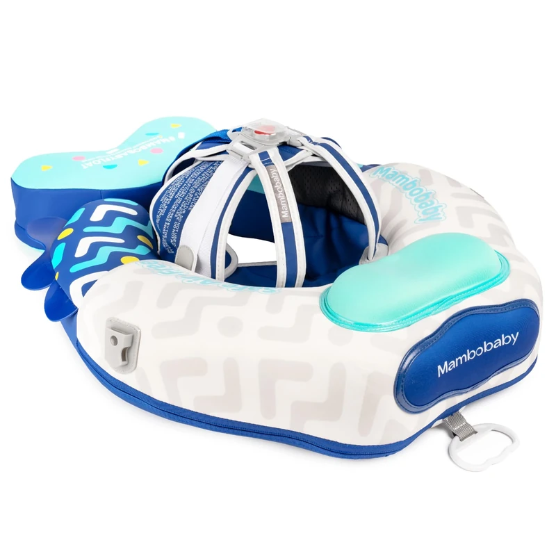 HECCEI Mambobaby Baby Swimming Ring, Non-Inflatable Swimming Aid, Skin-friendly Swimming Hoop, Baby Perfect Swimming Trainer, Swim Float for Children 3-24 Months