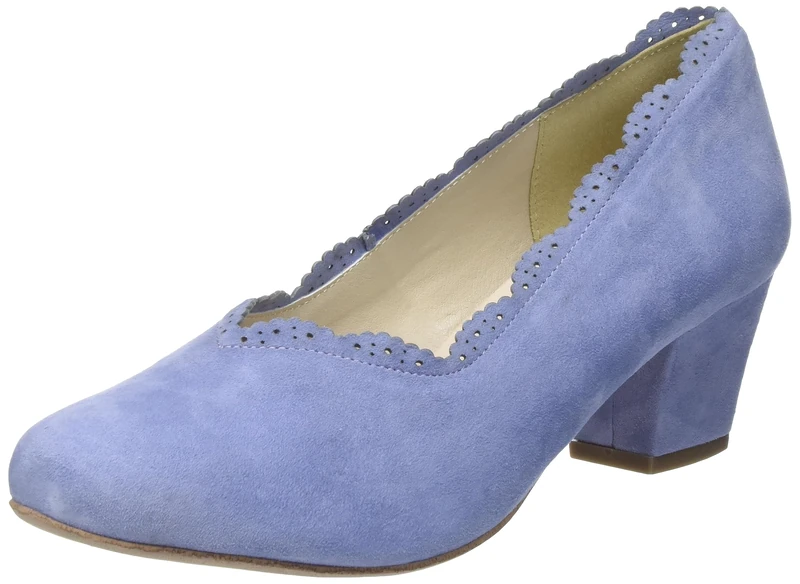 HIRSCHKOGEL Women's 3003603 Court Shoes, Lilac, 8 UK