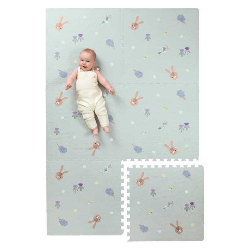 Taf Toys Urban Garden XL Puzzle Play Mat. 180 x 120cm Baby Floor Mat. Easy to Assemble & Store. 6X 60cm Pieces for Playmat. for Babies & Toddlers. Suitable for Baby Boys & Girls 0 Months +