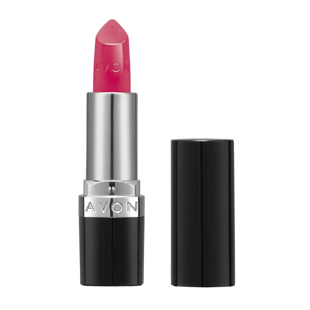 Avon Ultra Satin Lipstick Hibiscus with Vitamin E, Avocado Oil and Sesame Oil for Creamy Rich Colour with a Satin Finish