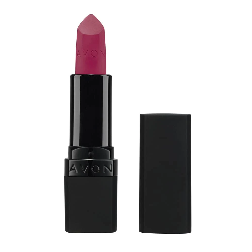 Avon Ultra Matte Lipstick Adoring Love with Vitamin E, Avocado Oil and Sesame Oil for Comfortable Coverage that Won't Cake, Crack or Dry