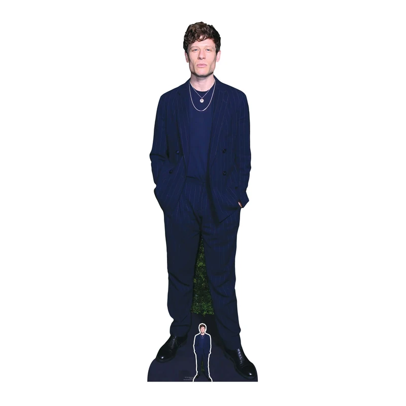 Star Cutouts CS1164 James Norton Blue Suit Lifesize Cardboard Cutout With Mini Star Cutout