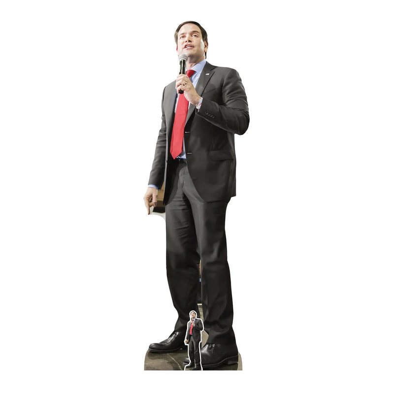 Star Cutouts SC4251 Marco Rubio Lifesize Cardboard Cutout with Mini – Political Event Display & Collector Standee