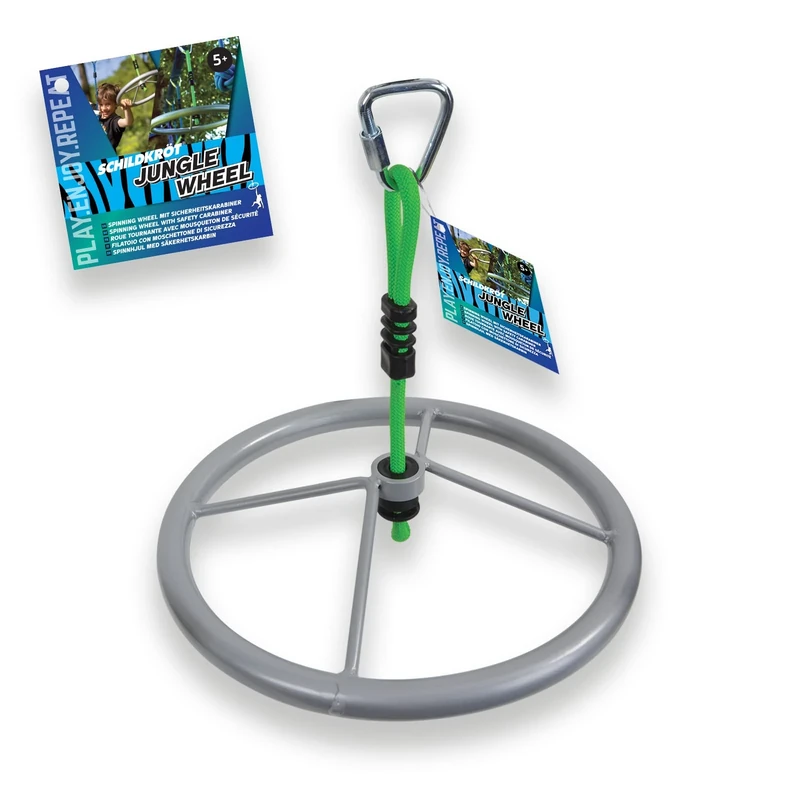 Schildkröt® Jungle Spinning Wheel, Jungle Line accessory, large metal Ninja Wheel for children and adults, Ninja Line accessory - Image 1