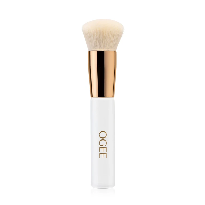 Ogee Professional Quality Makeup Brush - Ultra-Soft Foundation Brush with Vegan Bristles for Flawless Makeup Application