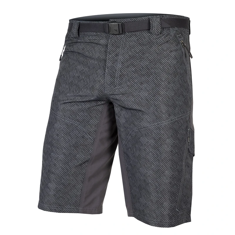 Endura Hummvee Cycling Shorts with Liner | Detatchable Liner | Urban and Trail Shorts | Padded Comfort | Cargo Storage | Clickfast Shorts, Anthracite, 2XL