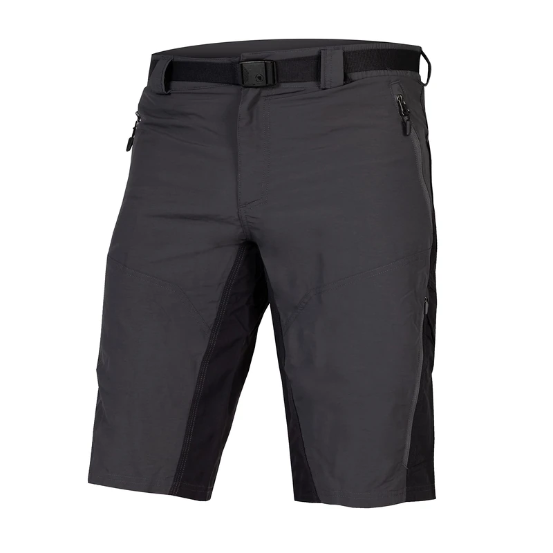 Endura Hummvee Cycling Shorts with Liner | Detatchable Liner | Urban and Trail Shorts | Padded Comfort | Cargo Storage | Clickfast Shorts, Grey, S
