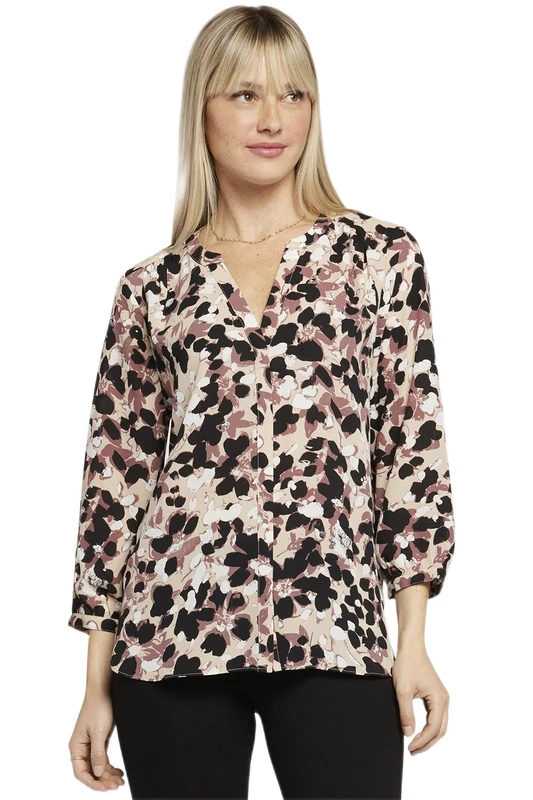 NYDJ Women's Pintuck Blouse, Ellendale, M