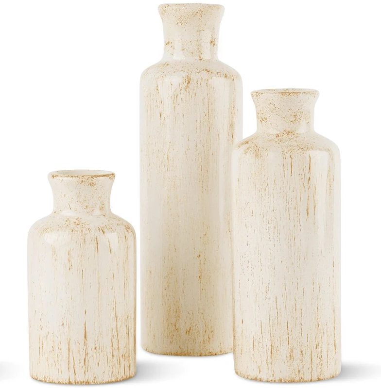 Creative Scents Rustic Luxe Set of 3 Vases