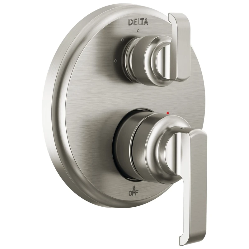 Delta T24889-SS-PR Tetra Diverter Trim, Lumicoat Stainless