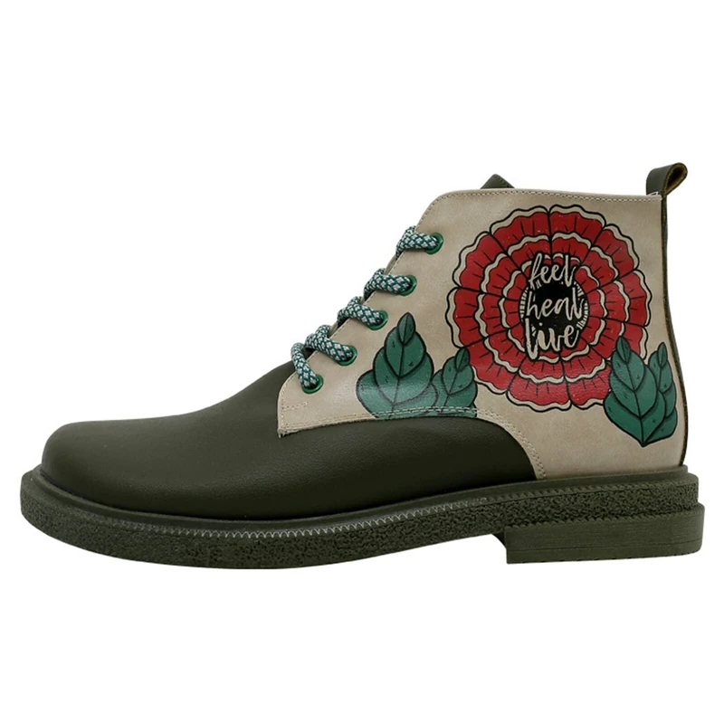 DOGO Women's Victoria Fashion Boot, Green, 10 UK