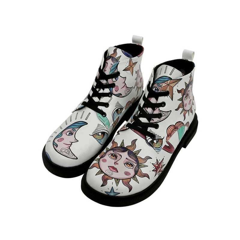 DOGO Women's Victoria Fashion Boots, Blanc, 5 UK