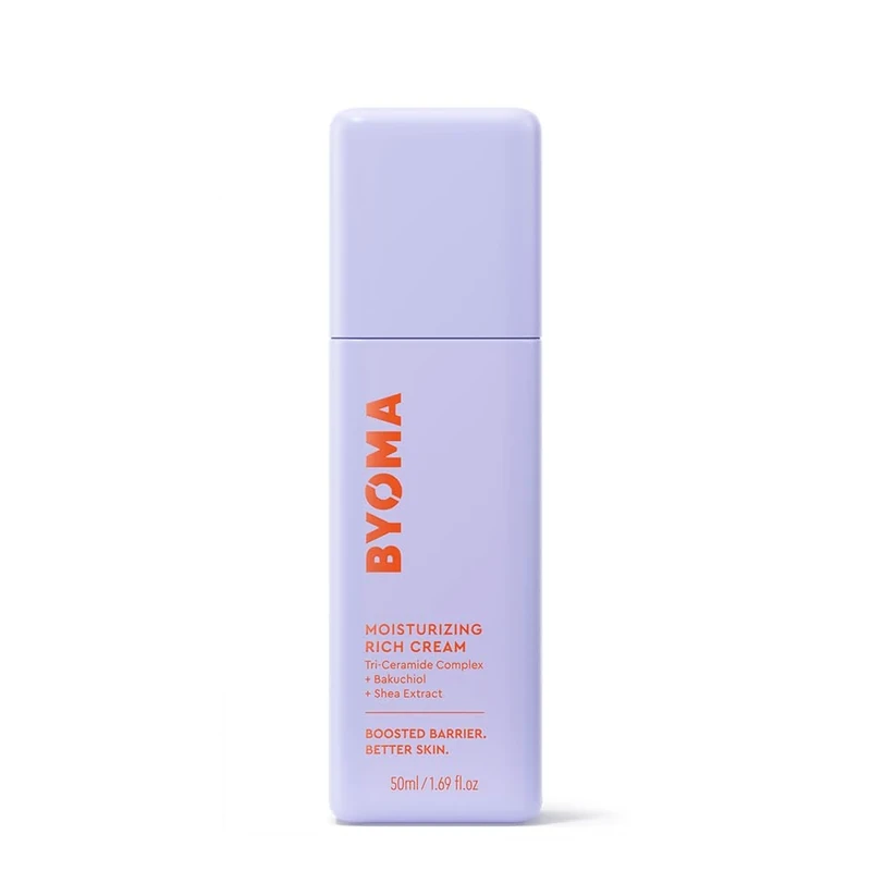 BYOMA Moisturising Rich Cream 50ml - Ceramide Barrier Repair, Vegan