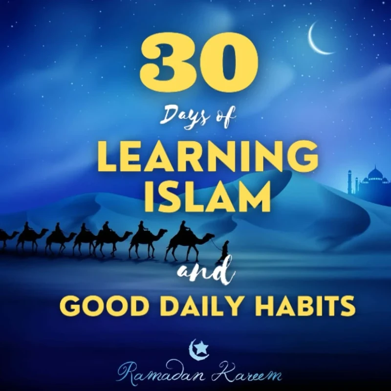 30 Days of Learning Islam and Good Habits: Islamic Books For Kids , 30 Days of Islamic Education | Daily Prayer Tracker (Coloring Tree) | Ramadan ... Surahs of Quran, Prophet Muhammad and Eids - Image 1