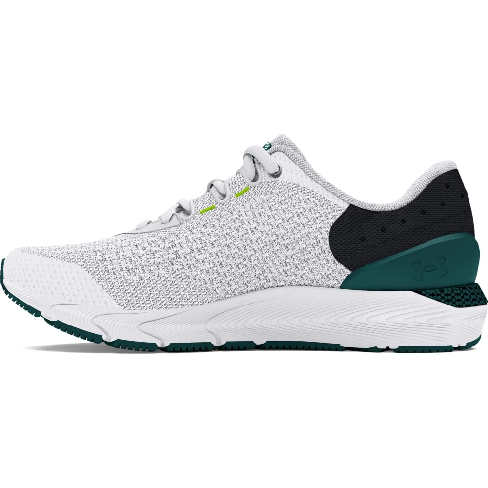 Under Armour Men's HOVR Intake 6 Running Shoe, (108) White/Hydro Teal/Hydro Teal, 10