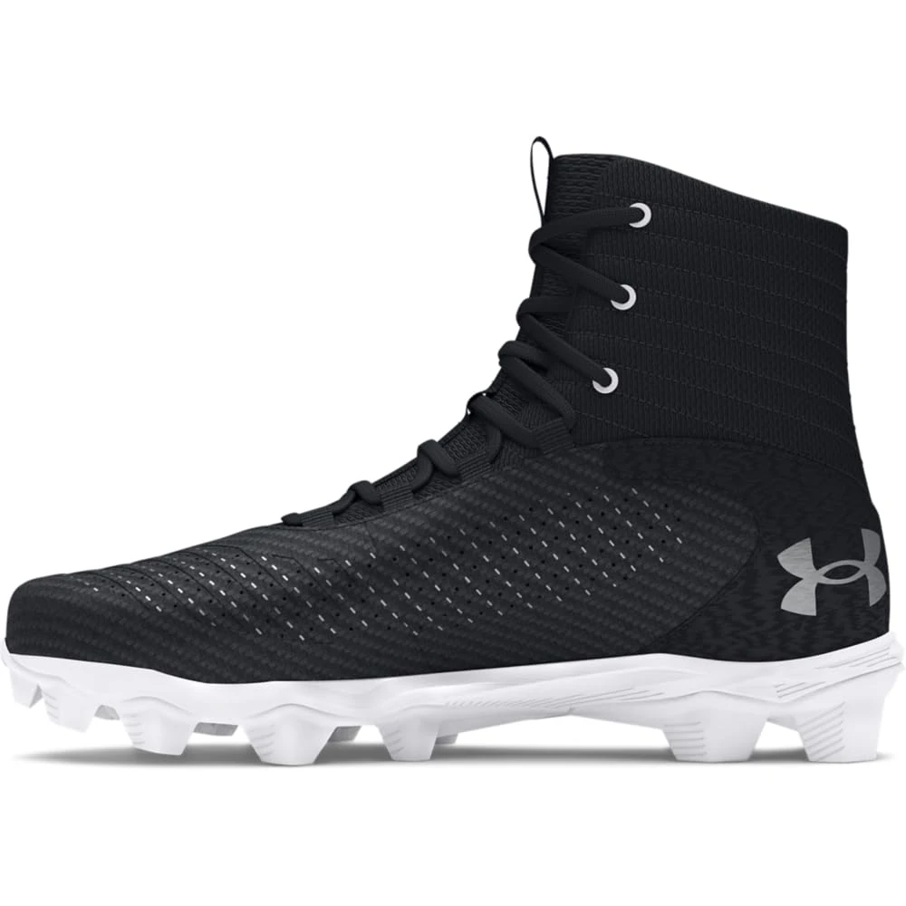 Under Armour Men's Highlight Franchise Rm 2.0 Football Shoe, (001) Black/White/Metallic Silver, 10.5 UK