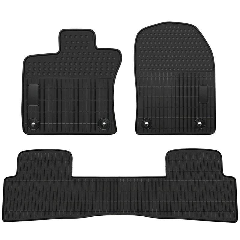 Matericuo Car Floor Mats Custom Fit for Lexus UX 2019-2023 Full Black Rubber Auto Liner Mats All Weather Protection Heavy Duty Odorless
