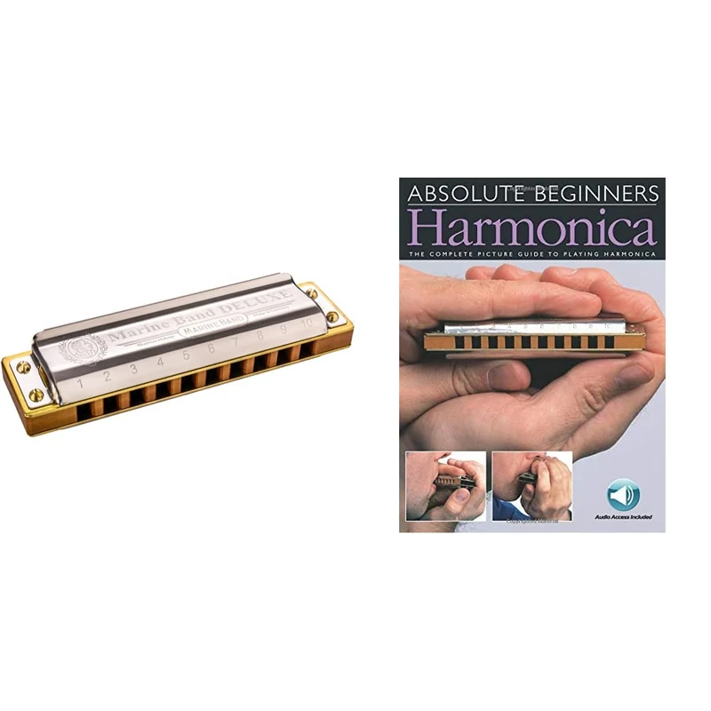Hohner Marine Band Deluxe M200501 x C Harmonica & Harmonica (Absolute Beginners) - Image 1