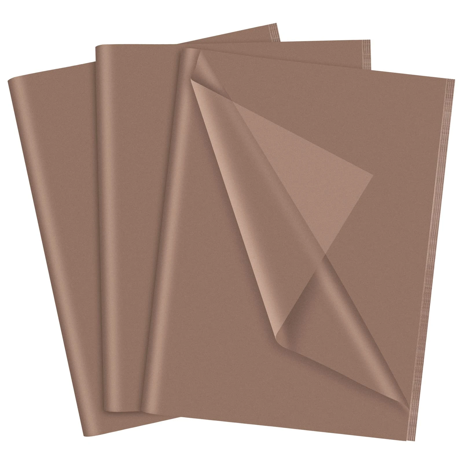 NEBURORA Brown Tissue Paper for Gift Bags 60 Sheets Brown Wrapping Tissue Paper Bulk 14 X 20 Inch Dark Brown Wrapping Paper for Gift Packaging Filler Art Crafts DIY Birthday Wedding Holiday (Brown)
