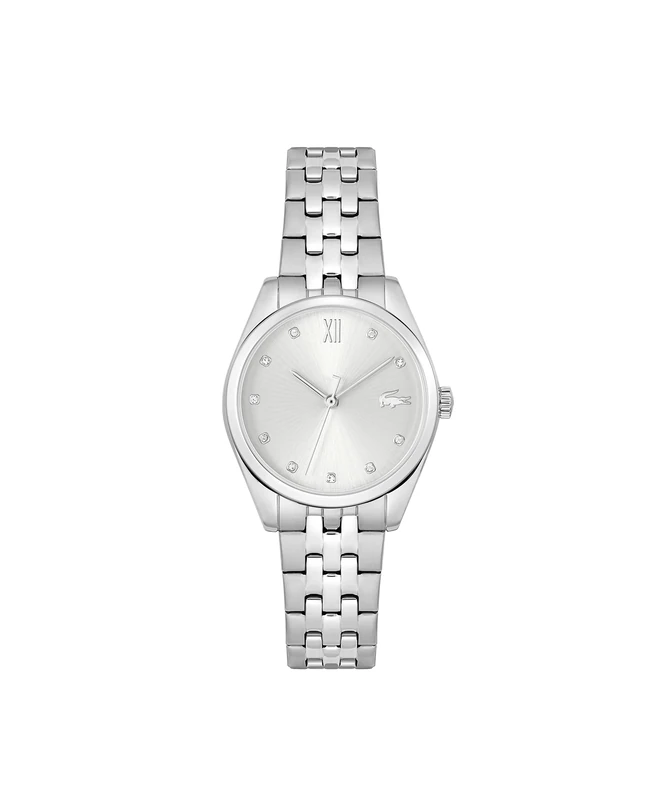 Lacoste Analogue Quartz Watch for Women TUILERIE Collection with Silver Stainless Steel Bracelet - 2001301