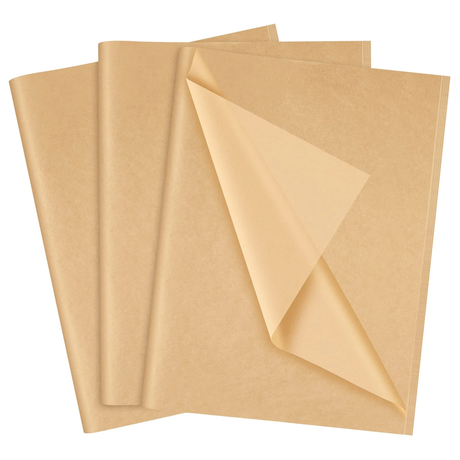 NEBURORA Kraft Tissue Paper for Gift Bags 60 Sheets Beige Wrapping Tissue Paper Bulk 14 X 20 Inch Brown Wrapping Paper for Gift Packaging Filler Art Crafts DIY Birthday Wedding Holiday (Kraft)