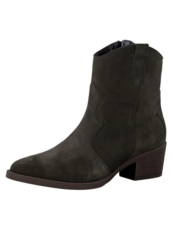Tamaris Women's Block Heel Boots, olive, 4 UK