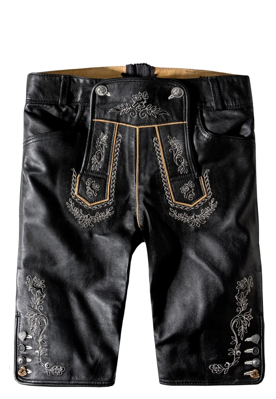 Stockerpoint Women's Roxanne Traditional Leather Trousers, Black (Black Nappa), 18