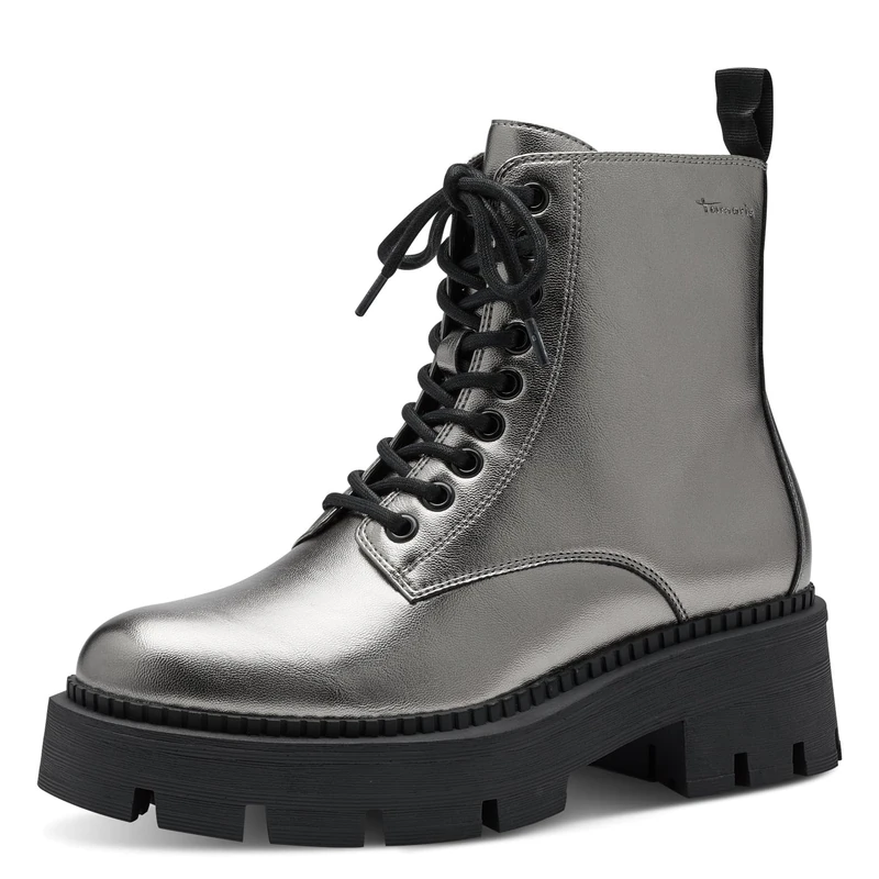 Tamaris Women's Vegan Boots, Grey (pewter), 3.5 UK