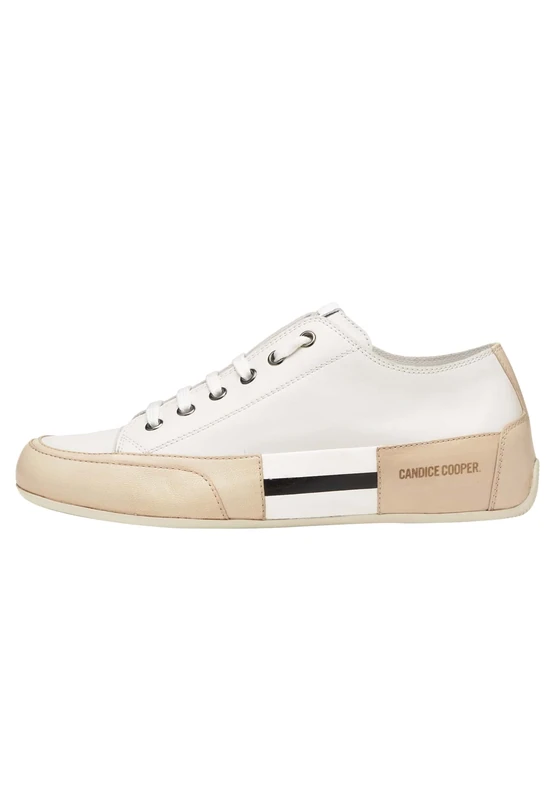Candice Cooper Rock Patch Vintage Leather S Sneakers, White, 35 EU