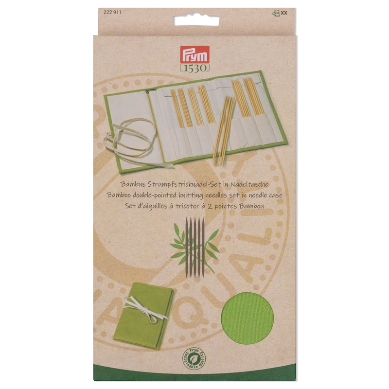 Prym 222911 Knitting Needle Bamboo Set Green 2-4.5/20 - Image 1