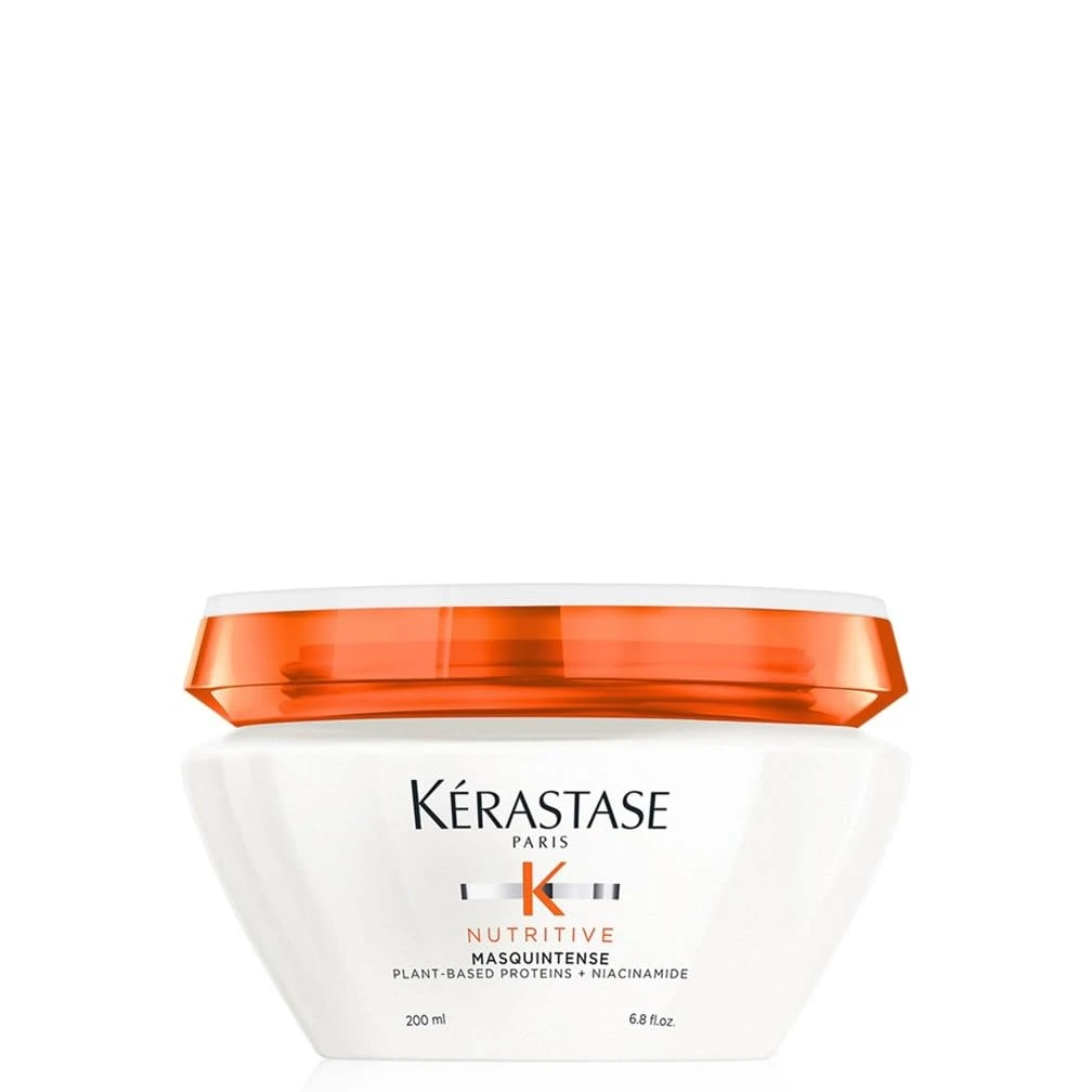 Kérastase Nutritive, Deep Nutrition Soft Mask for Dry and Damaged Fine to Medium Hair, Enriched with Niacinamide and Plant-Based Proteins, Conditions and Adds Softness and Shine, Masquintense, 200 ml