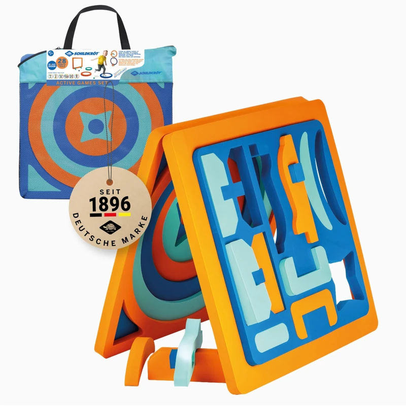 Schildkröt® Active Games Set, Learning and Creation Game, Skill Game for Different Courses and Activities, for Indoors and Outdoors