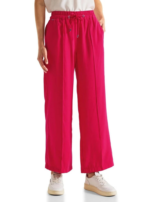 Street One Women's A376643 High Waisted Culotte, Intense Berry, 36W x 30L - Image 1