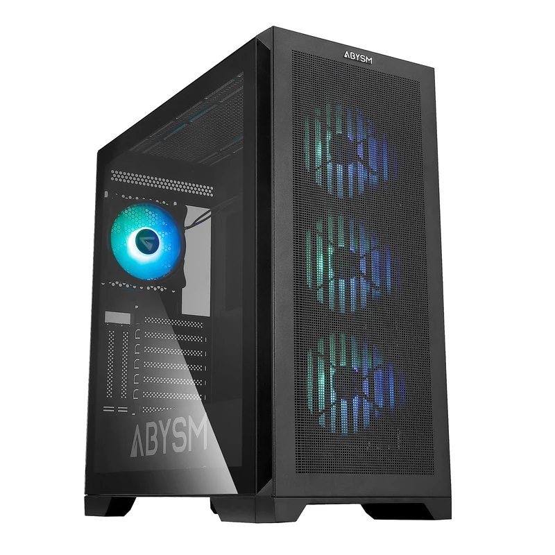 Abysm Gaming Danube Mura BX300 ATX Computer Case Black