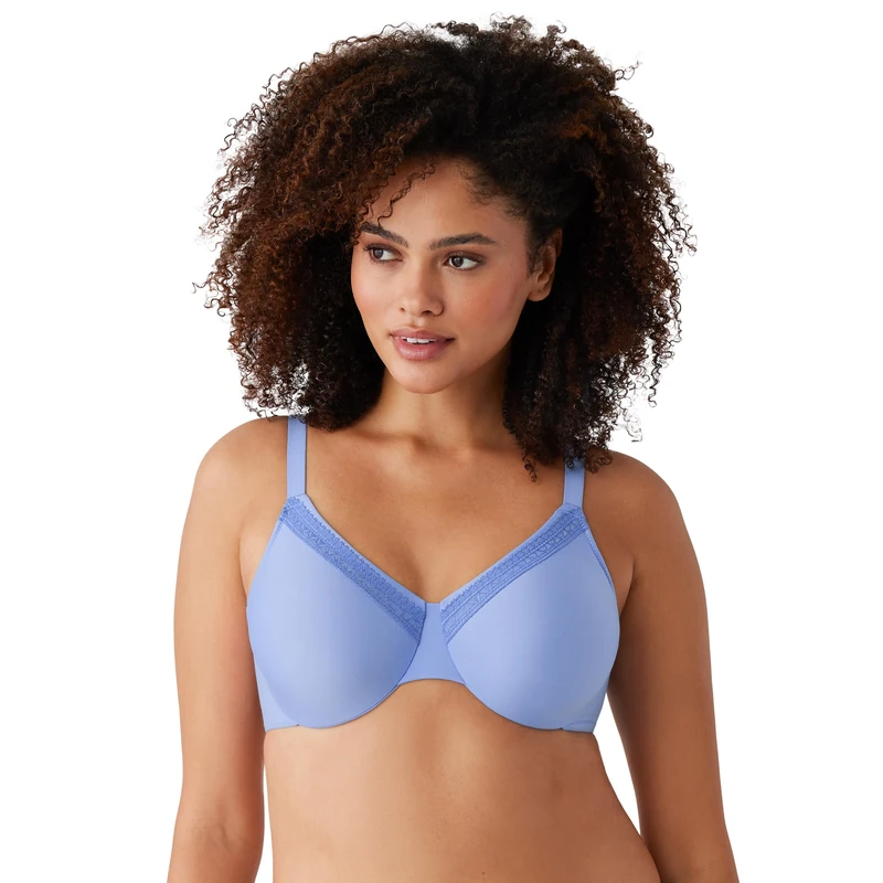 Wacoal Women's Perfect Primer Underwire Bra Full Coverage, Opaque, Blue Hydrang, 36D