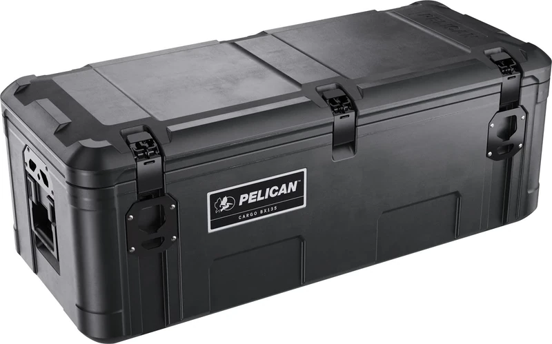 Pelican Cargo Case BX135 - Truck Tool Box, Cargo Carrier for Roof and Truck Bed, Overland Case, Outdoor Waterproof Storage Box (Black)