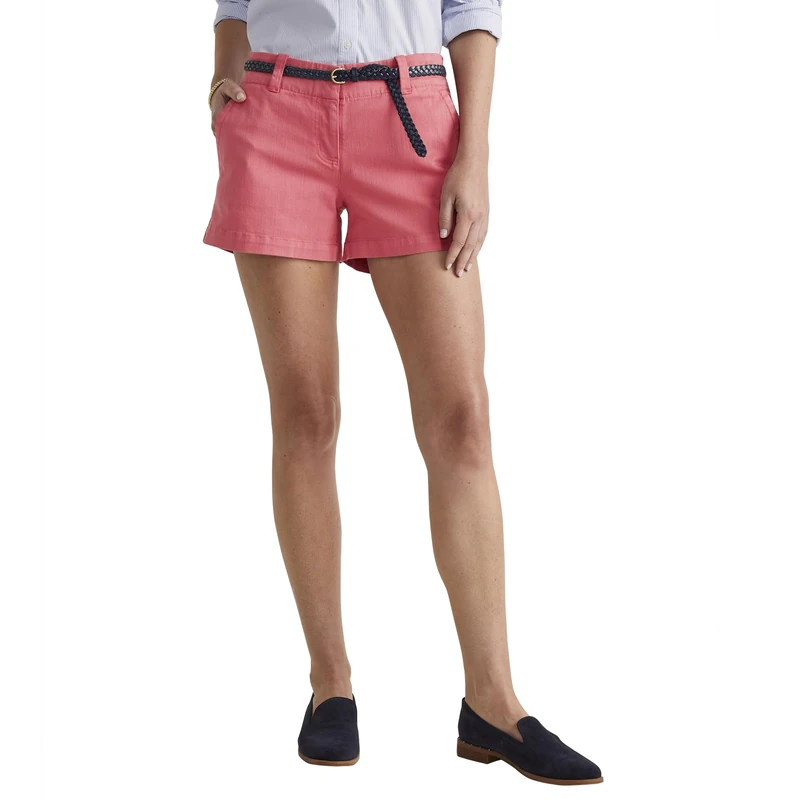 Vineyard Vines Women's Herringbone 3.5" Every Day Short, Sailors Red, 4 - Image 1