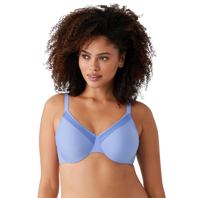 Wacoal Women's Perfect Primer Underwire Bra Full Coverage, Blue Hydrang, 40D